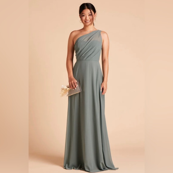 KIRA DRESS CHIFFON SEA GLASS - Picture 1 of 4
